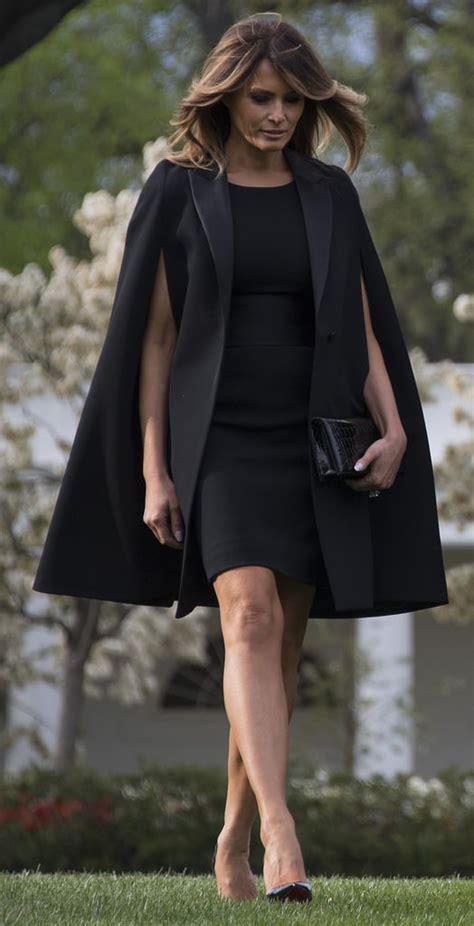 Melania Trump's Black Givenchy Cape 